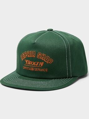 Brixton green Repair Shop Speed and Service logo cap hat NWT